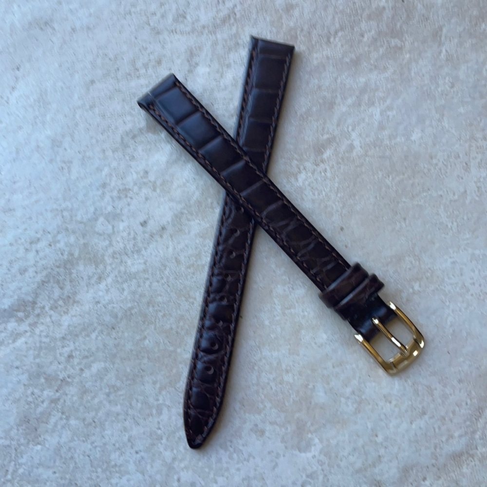 Watch band Spidel 12mm brown leather band